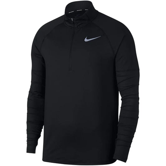 NIKE - BLACK ELEMENT QUARTER ZIP RUNNING TOP